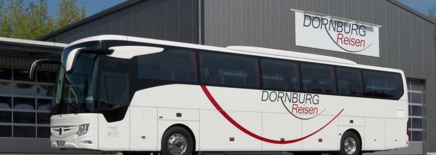 Autobus da 49 posti di Dornburg Reisen, vista laterale
